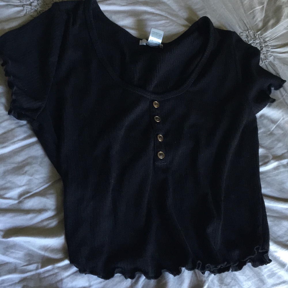 Black Crop Top
